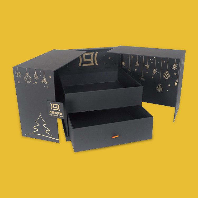 STPP定制雙開門包裝化妝品禮盒  