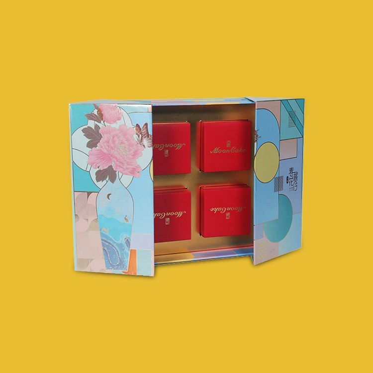 Customized Packaging Luxury Double Door Mooncake Gift Box